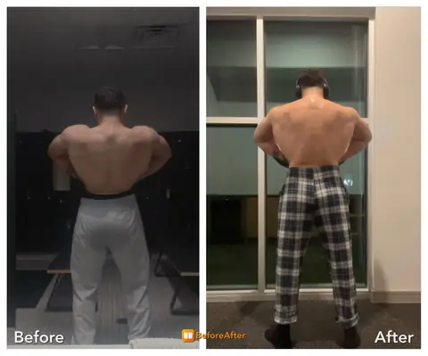 Andrew, before and after, second angle.