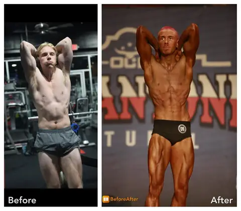 Asher, before and after, second angle.
