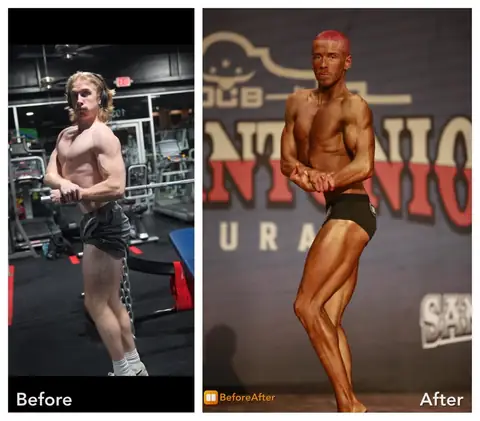 Asher, before and after, third angle.