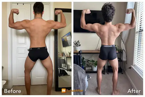 Berny, before and after, third angle.