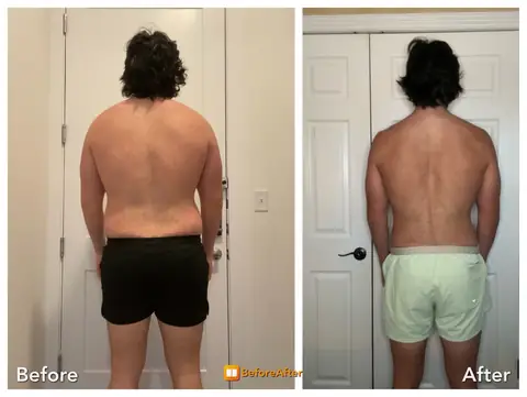 Conrad, before and after, second angle.