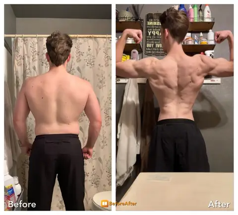 Jett, before and after, third angle.
